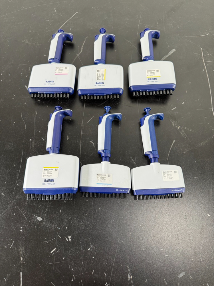 Image of Rainin Pipet-Lite XLS Multichannel Pipettes - Quantity 6
